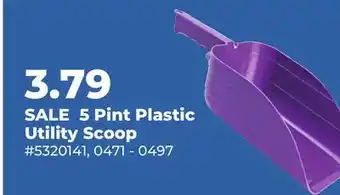 Runnings 5 Pint Plastic Utility Scoop offer
