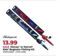 Runnings Disney or Marvel Kids' Beginner Fishing Kit offer