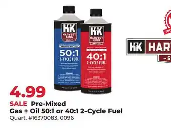 Runnings Pre-Mixed Gas + Oil 50:1 or 40:1 2-Cycle Fuel offer