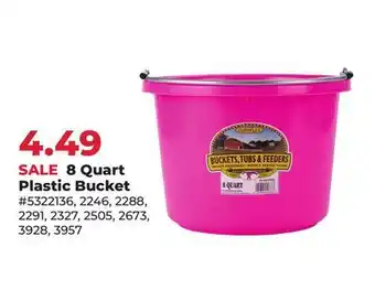 Runnings 8 Quart Plastic Bucket offer