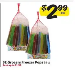 Winn Dixie SE Grocers Freezer Pops offer