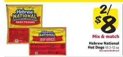Winn Dixie Hebrew National Hot Dogs offer