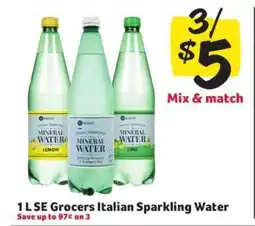 Winn Dixie SE Grocers Italian Sparkling Water offer