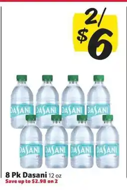 Winn Dixie 8 Pk Dasani offer