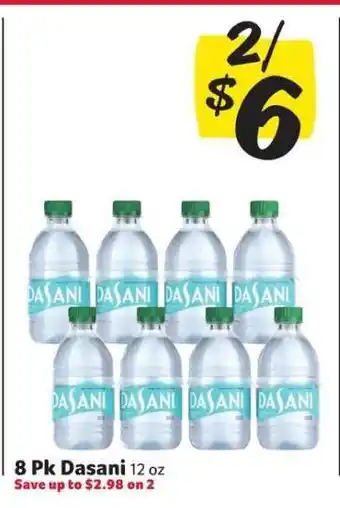 Winn Dixie 8 Pk Dasani offer