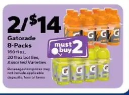 Save a Lot Gatorade 8-Packs offer