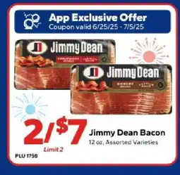 Save a Lot Jimmy Dean Bacon offer