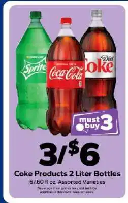 Save a Lot Coke Products 2 Liter Bottles offer
