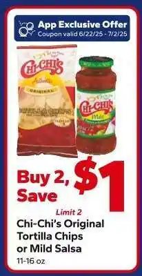 Save a Lot Chi-Chi's Original Tortilla Chips or Mild Salsa offer