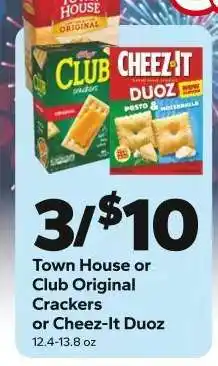 Save a Lot Town House or Club Original Crackers or Cheez-It Duoz offer