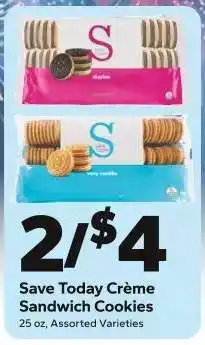Save a Lot Save Today Crème Sandwich Cookies offer