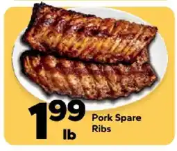 Save a Lot Pork Spare Ribs offer