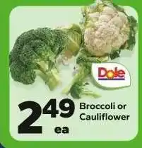Save a Lot Broccoli or Cauliflower offer