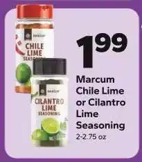 Save a Lot Marcum Chile Lime or Cilantro Lime Seasoning offer