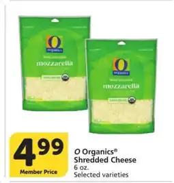 Albertsons O Organics Shredded Cheese - 6 oz. Selected varieties offer
