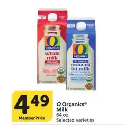 Albertsons O Organics Milk - 64 oz. Selected varieties offer