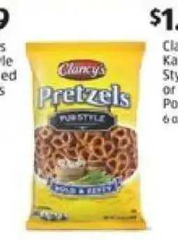 Aldi Clancy's Pub Style Pretzels offer