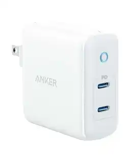 Walmart Anker USB-C 40W 2-Port Foldable Wall Charger, PIQ 3.0, for iPhone, Galaxy, iPad and More offer