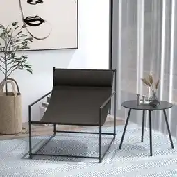 Walmart Grand Patio Outdoor Modern Sling Accent Lounge Chair, Black Armchair offer