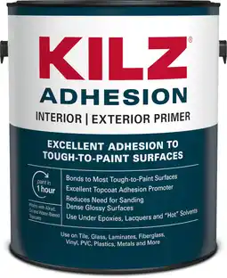 Walmart KILZ Adhesion, Interior/Exterior, Latex Primer, 1 Gallon offer