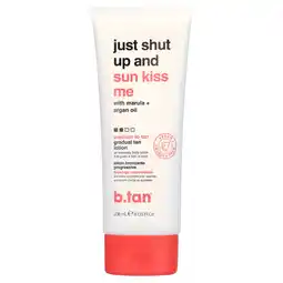 Walmart B.Tan Just Shut Up and Sunkiss Me Gradual Tan Lotion, 10.14 oz Lotion offer