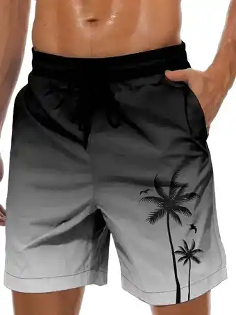 Walmart GENTS BLISS Hawaiian Men Shorts Bathing Mesh Lining Beach Shorts for Men with Pockets Swim Trunks offer