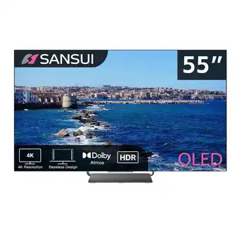 Walmart Sansui 55 inch OLED 4K 120Hz 0.1ms UHD Frameless Design Smart TV-Dolby Vision&Sound offer