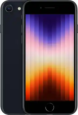 Walmart Restored Apple iPhone SE G3 64GB (2022) Visible Locked Midnight (Refurbished) offer