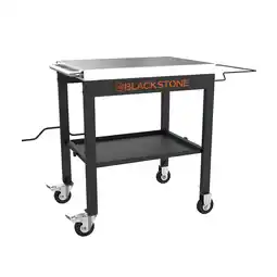 Walmart Blackstone 28 Portable Steel Prep Cart with Stainless Steel Top in Black offer