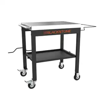 Walmart Blackstone 28 Portable Steel Prep Cart with Stainless Steel Top in Black offer