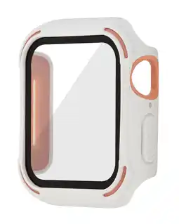 Walmart WITHit White and Pink Dual Layer Rugged Bumper with Integrated Glass Protection for 38mm Apple Watch offer