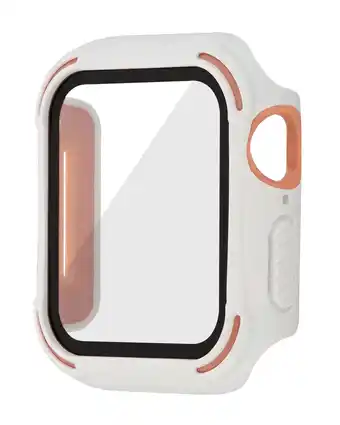 Walmart WITHit White and Pink Dual Layer Rugged Bumper with Integrated Glass Protection for 38mm Apple Watch offer