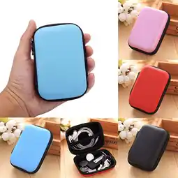 Walmart ASKMZ Portable Earphone Case Zipper Closure EVA Space-Saving Storage Pouch for Travel Accessories offer