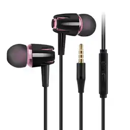 Walmart Fairnull Universal Normal/Luminous Wire Heavy Bass In-ear 3.5mm Earphones with Microphone offer
