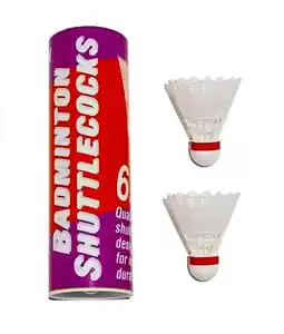 Walmart Martin Sports Outdoor Nylon Badminton Birdies / Shuttlecocks, Tube of 6 offer
