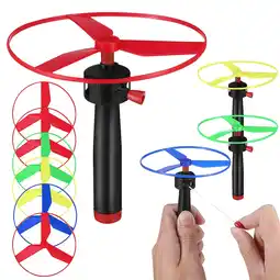 Walmart Flying Disc Toy Kid Playthings Hand Helicopter Launcher Toddler Baby offer