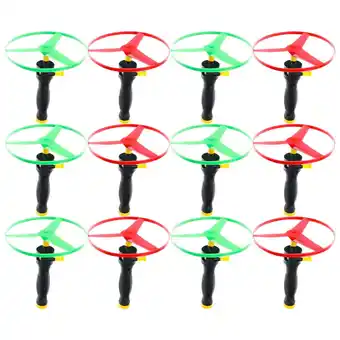 Walmart Flying Disc Toys for Kids with Pull Wire String Fun Plastic Discs 12pcs Assorted Color offer