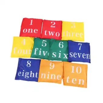 Walmart figatia 10 Pieces Kids Throwing Cornhole Bean Bags Oxford Cloth Party Game for Teens offer