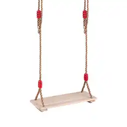 Walmart Mutmorningal Wooden Swing Hanging Swing Nylon Rope Swing Set for Kids Adults Indoor Outdoor offer