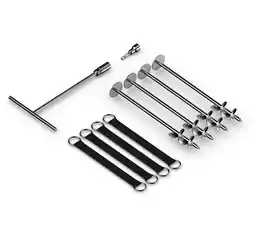 Walmart Trampoline Anchor Kit PRO, Heavy Duty Ground Anchoring Metal Stakes Set offer