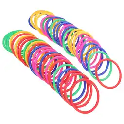 Walmart landege 48Pcs Plastic Circles Tossing Rings Throwing Game Accessory Throwing Rings (Random Color) offer
