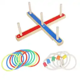 Walmart 1 Set of Funny Kids Ring Toss Game Ring Toss Game Toys Wooden Ring Toys offer