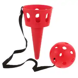 Walmart OUNONA Party Games for Kids Toddler Ball Catching Toys Child Parent-child Red offer