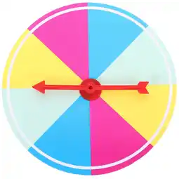 Walmart Raindrops Multi Color Rotatable Prize Wheel Lottery Turntable for Parties and Game Nights offer