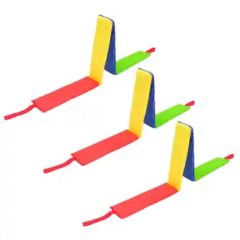 Walmart WAXIAYU 3Pcs Outdoor Kids Square Gaming Props for Drill-hole Game Jump Square Grid Game offer