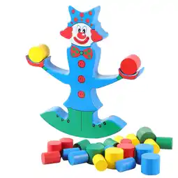 Walmart KAKOWELY Clown Shape Wooden Puzzle Toy Colorful 1Pcs 8.7X7.9X1In offer