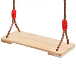 Walmart unbranded 1pc Outdoor Wood Swings Playgroud Toys Wooden Playthings Seats Swings with Rope offer