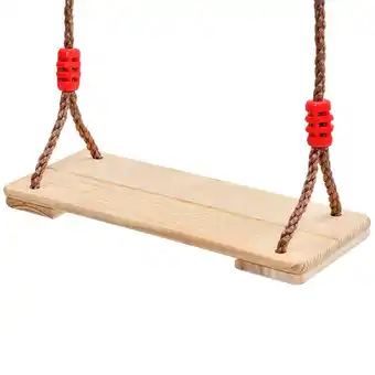 Walmart unbranded 1pc Outdoor Wood Swings Playgroud Toys Wooden Playthings Seats Swings with Rope offer