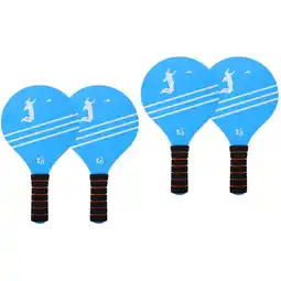 Walmart 4 pcs Beach Rackets Hole Ball Paddles Balls Rackets Outdoor Badminton Racket Sports Supplies offer