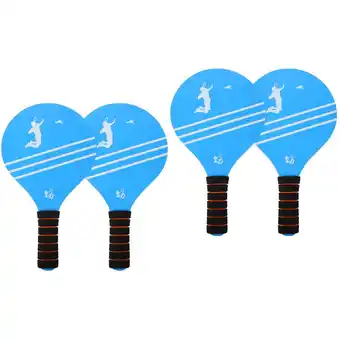 Walmart 4 pcs Beach Rackets Hole Ball Paddles Balls Rackets Outdoor Badminton Racket Sports Supplies offer